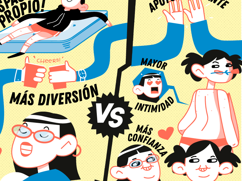 Infografía para Dada Room gay lgbt halftone seduction girl versus couple love valentines