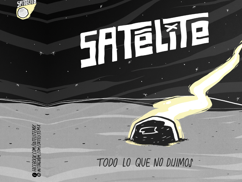 EP 1 lettering space satellite cover illustration artband album cd