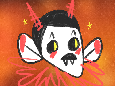 Halloween character demon devil halloween illustration monster procreate trickortreat