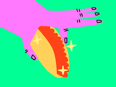 Taco design illustration procreate