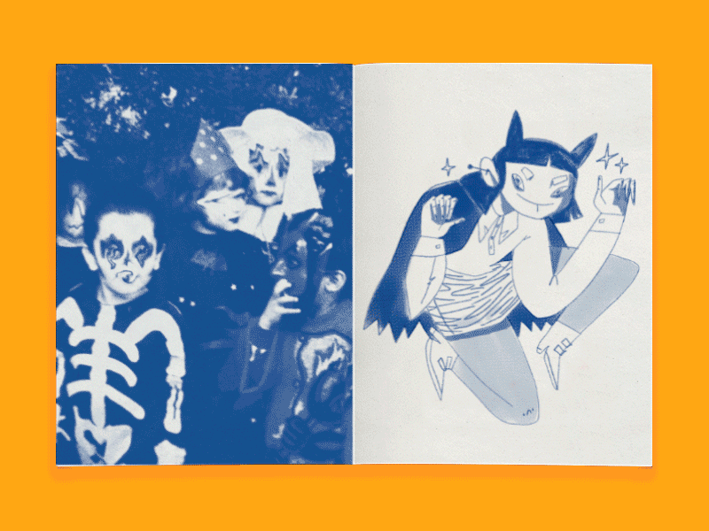 Zine halloween print risograph risoprint zine