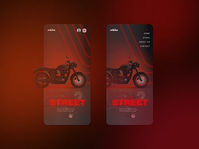 Motorbike Mobile App adobexd app branding darkapp design figma graphic design menudesign motorbike motorcycle ui uidesign userexperience userinterface ux