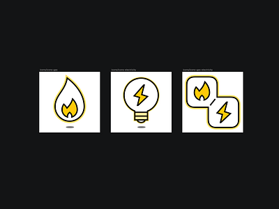 Energy type icons research