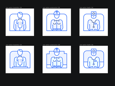 Industries and Payments options icons