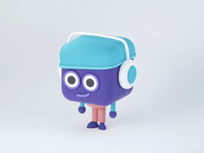 Flippin' Out (AR) 3d character cinema 4d clean cute dance design flip flipping jump loop music