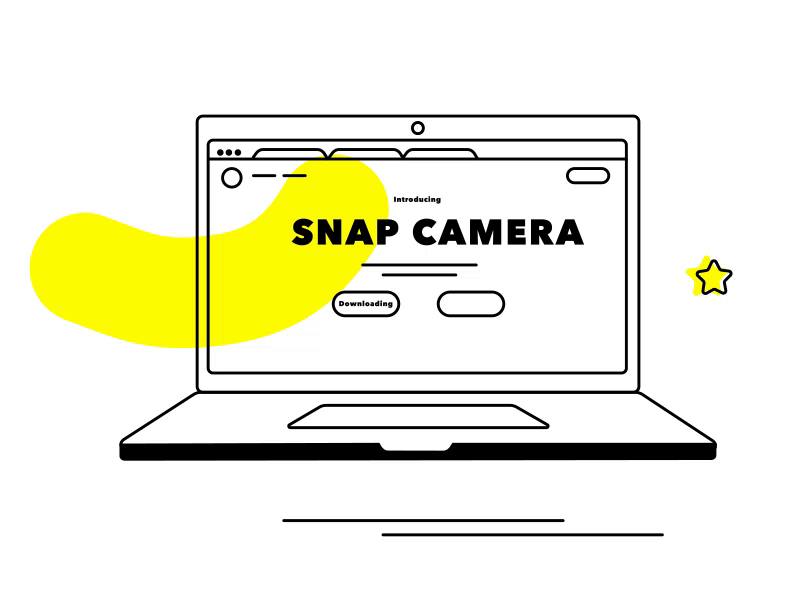 Snap Camera - Snapchat animation design flat illustration logo loop motion snapchat tutorial ui