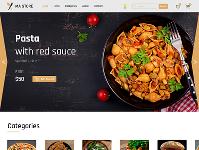 MA Store design illustration site ui ux web