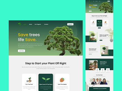 Tree - Plant Landing page