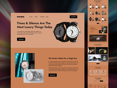 Ha4d Watch Shop ( Landing Page )