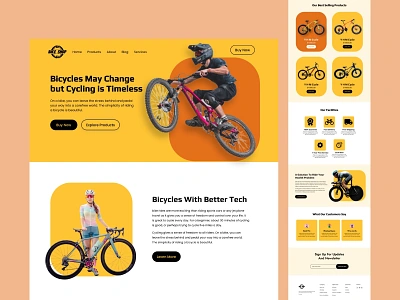 Bike Shop WEB Landing Page bicycle bike bike shop bmx cycle cycle shop cycling cyclinglife cyclist ecommerce ecommerce website landing page minimal mtb online shop ride riding road bike sports store