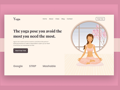 Yoga Website UI Design