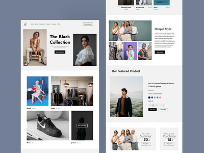 Fashion Web Landing Page
