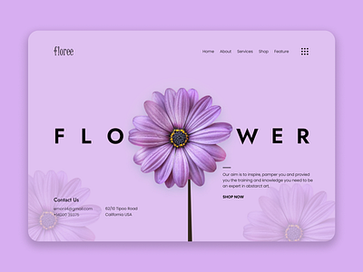 Flower Shop Web Ui Design