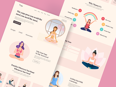 Yoga Website Landing Page Design