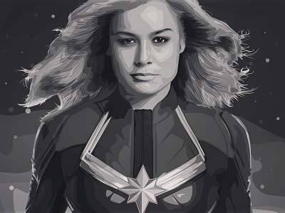 Captain Marvel affinitydesigner vector art