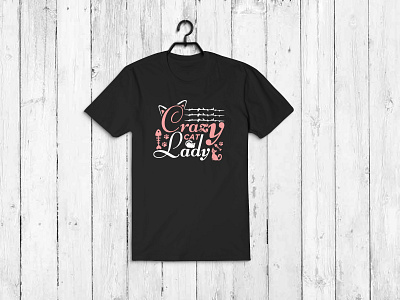 Crazy Cat Lady T- Shirt Design