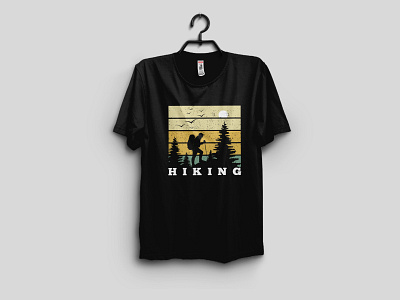 Hiking T- Shirt Design adventure adventure t shirt adventure t shirt design apparel clothing clotting design graphic design hiking hiking t shirt design shirt t shirt t shirt design typography vector