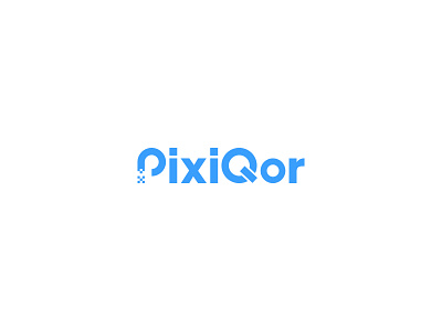 PixiQor Letter Logo Design brand identity branding design graphic design it logo it service company logo it service logo letter logo letter p logo logo logo design minimal logo minimalist minimalist design minimalist logo minimalist typography p pixel pixel logo