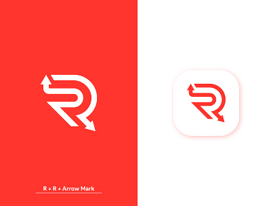 RR Arrow Logo Design arrow