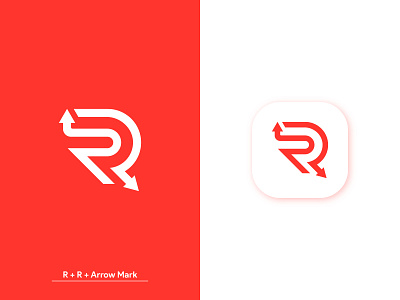 RR Arrow Logo Design