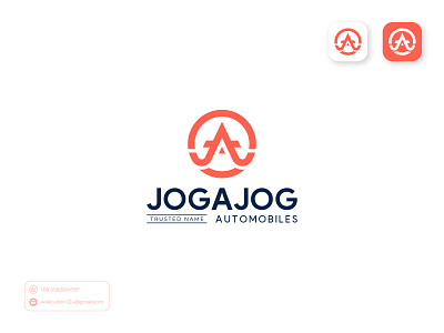 Logo | Branding | Logofolio | Automobile Branding branding design graphic design letter jaj logo logo logo design minimalist minimalist design minimalist typography