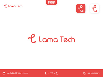 Letter L with Tech Combination Mark Logo Design l tech logo