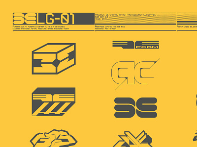 3E Logotypes & Brands V.1 Collection // A2 Yellow branding logo logotype