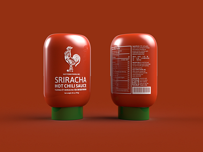 Huy Fong Sriracha sauce branding design package redesign typography