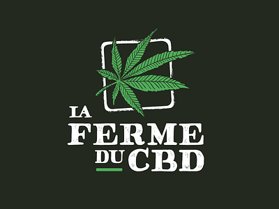 La ferme du CBD branding cannabis cbd design hemp logo logotype typography