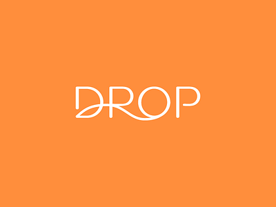 Drop branding design logo logotype minimal water