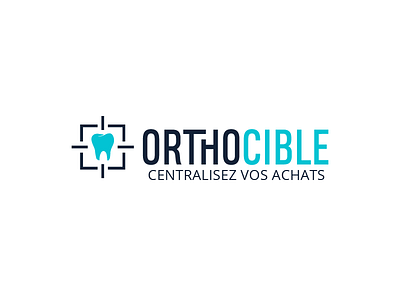 Orthocible branding dental dental clinic logo logotype typography