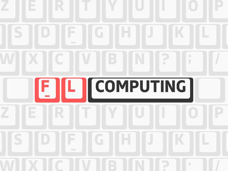 FL Computing freelance front-end backoffice software development typography logo logotype branding