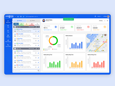 Vehicle tracking dashboard admin dashboard dashboad dashboard ui tracking app uiux vehicle tracking