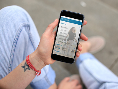 Dog walk app, settings view UX/UI (Design thinking)
