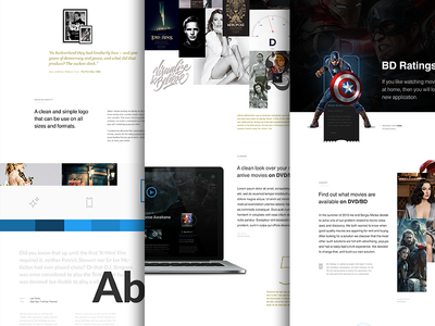 BD Ratings Case Study case study layout minimalistic movie portfolio process star wars