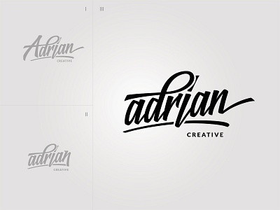 Personal Logo - Adrian branding identity logo typography