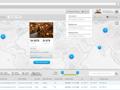 Dashboard for Maporama