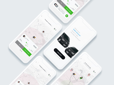Carpooling App carpool carpooling design layout minimalist minimalistic mobile ui ui ux