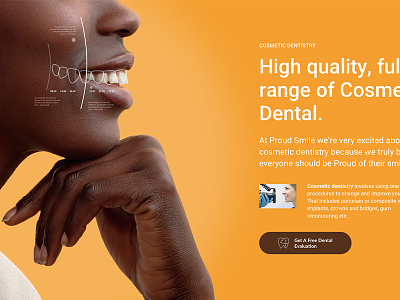 Dental Website /08 - work in progress dental landing page layout