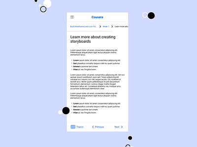 Coursera mobile web topic redesign app coursera navigation redesign ui ux web