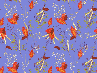 Autumn pattern design graphic design illustration vector