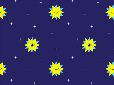 Stars pattern design graphic design illustration