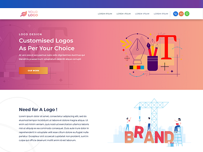 Website Page branding design graphic design illustration logo typography ui ux vector web design web page