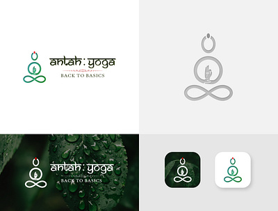 Logo Design For AntahYoga 3d logo branding design graphic design hand logo illustration latest logo design logo logo concept logo design typography ui ui design ux design vector yoga logo