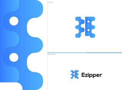 Ezipper brand identity brand identity branding ezipper logo graphic design grediant logo logo