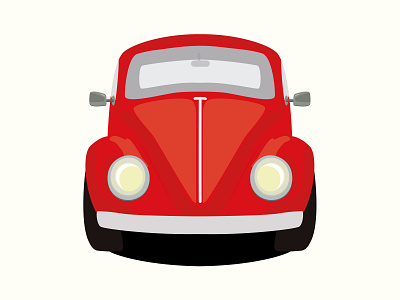 Red nice car adobe illustrator car cartoon digital graphic design icon illustration vector