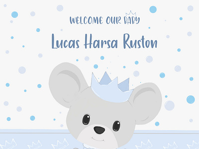 Welcome Baby <3 design illustration logo