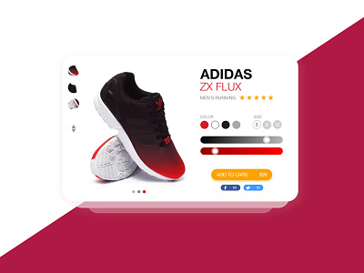 adobe xd ui adidas adobe adobe experience adobe xd gradient layout shoes shopping ui xd