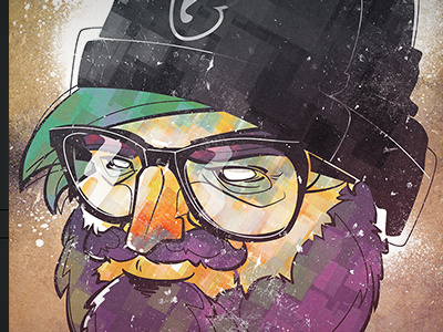 Head bkopf head hipster illustration portrait