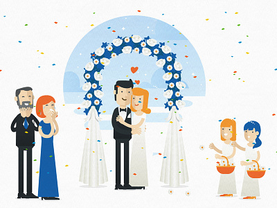 Dzb flat characters bkopf character characterdesign flat marriage